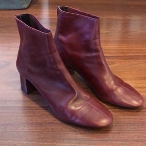 Mango deep red boots